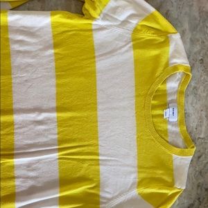 Old Navy Yellow and White Sweater